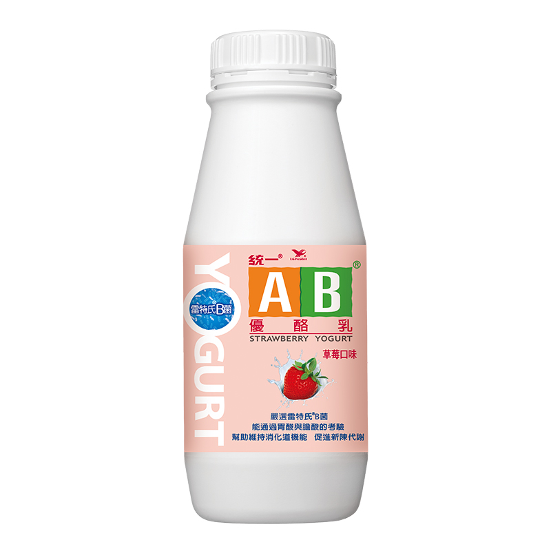 統一AB草莓優酪乳206ml, , large