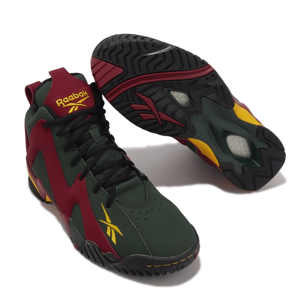 REEBOK HURRIKAZE II 復古籃球鞋 運動鞋 聯名款 綠紅黑 100033880 US13【樂買網】, , large