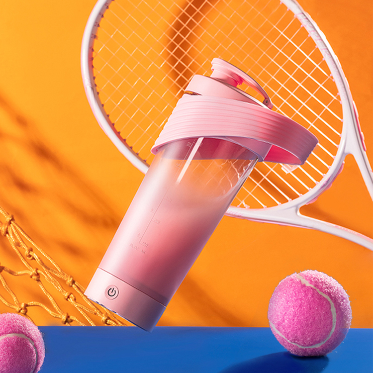 MAX 電動攪拌杯 【2色可選】充電 type-c 矽膠提把 tritan材質 可拆底座 700mAh 攪拌杯, , large