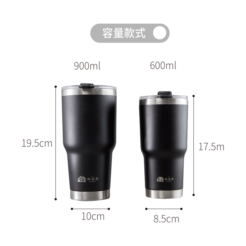 【伴佳家 】316不鏽鋼保溫保冰隨行杯 600ML, , large