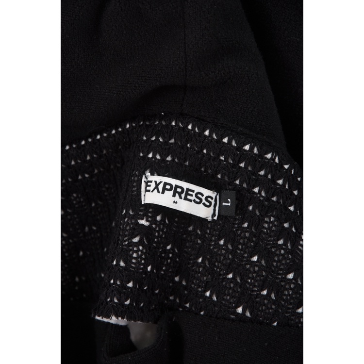 (L) express連帽黑色外套二手衣, , large