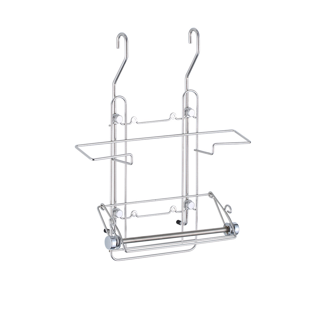 SHCJ掛式二層保鮮膜紙巾架 台灣製SUS304 保鮮膜架 廚房紙巾架 掛桿壁面收納, , large