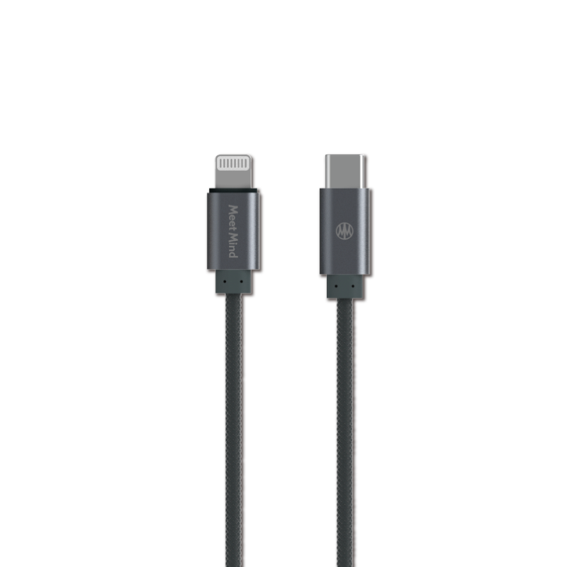 Meet Mind for Apple Type-C to Lightning MFi braided transmission charging cable 1.2M, , large