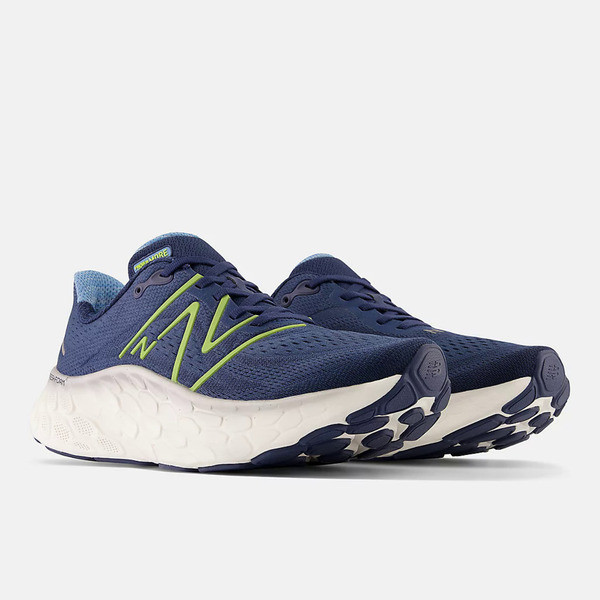 New Balance Fresh Foam X More V4 男 慢跑鞋 厚底 2E寬楦 藍綠 [MMORCN4], , large