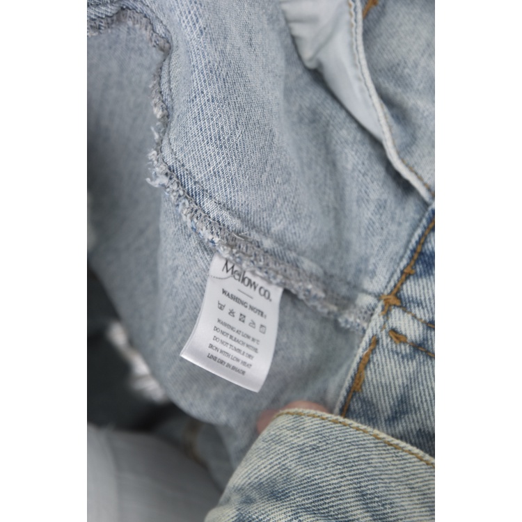 (2XL) mellow co丹寧牛仔排扣藍色外套二手衣, , large
