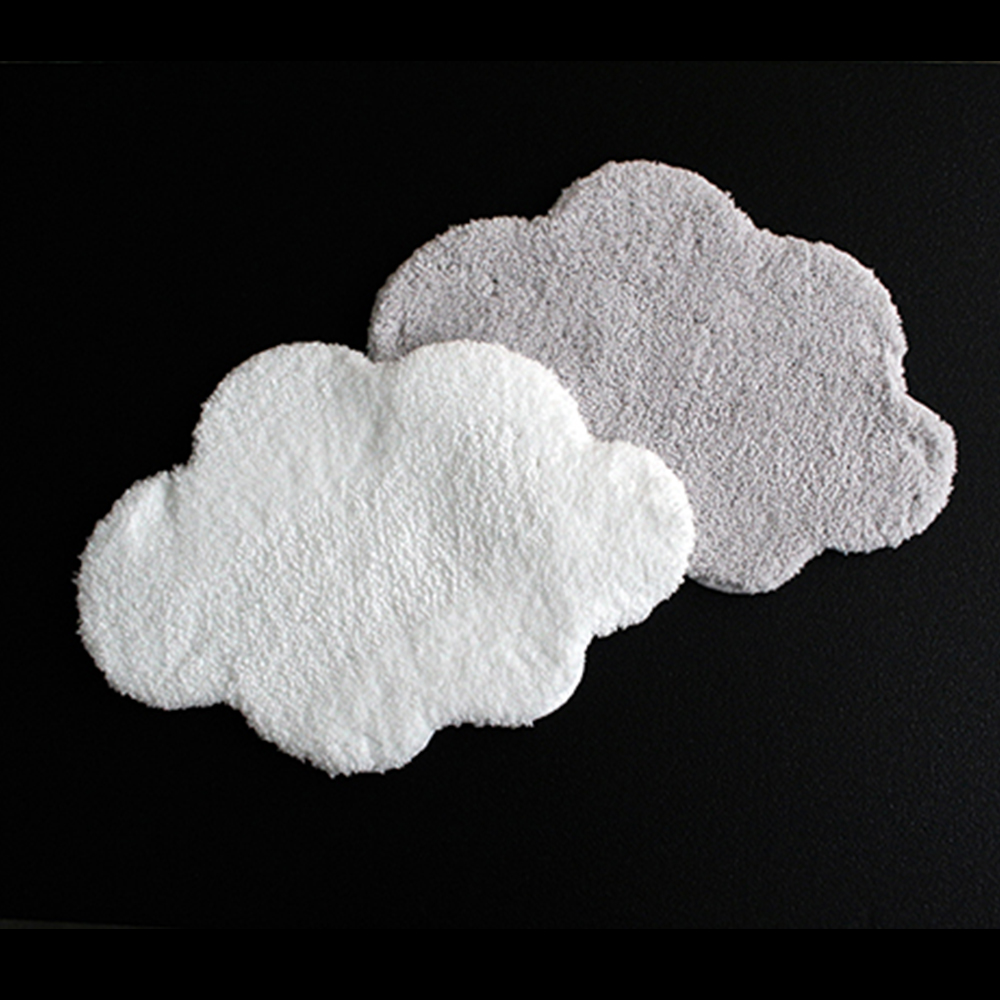 【&NE】日本製吸水速乾防滑雲朵地墊(雲端般的柔軟觸感) 雲朵白, , large