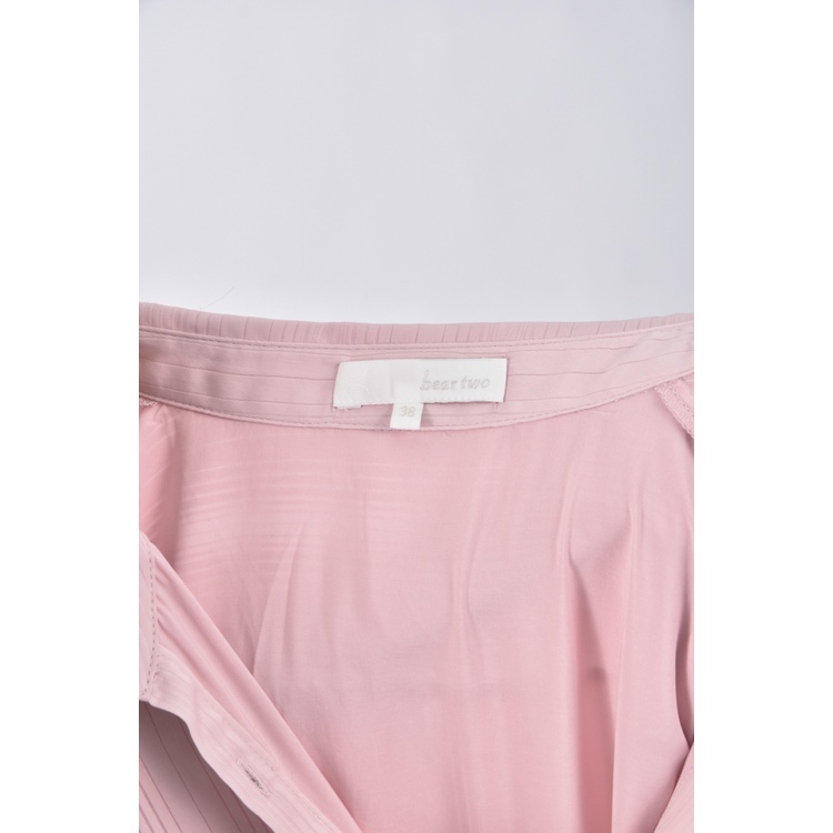 (S) bear two質感撞色粉色洋裝二手衣, , large