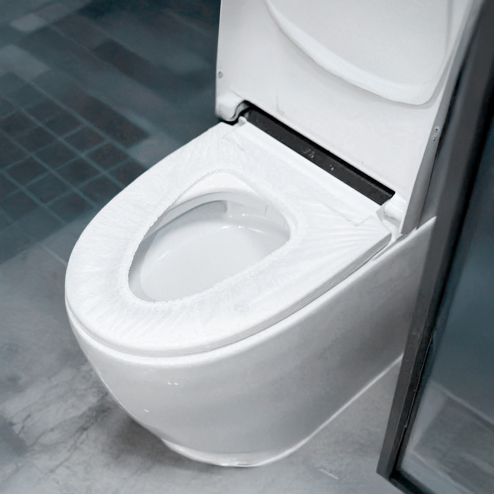 馬桶墊 拋棄式 一次性 馬桶座墊套 不織布 座墊套 全彈性 包覆設計 不含螢光劑 旅行 出國必備 馬桶座, , large