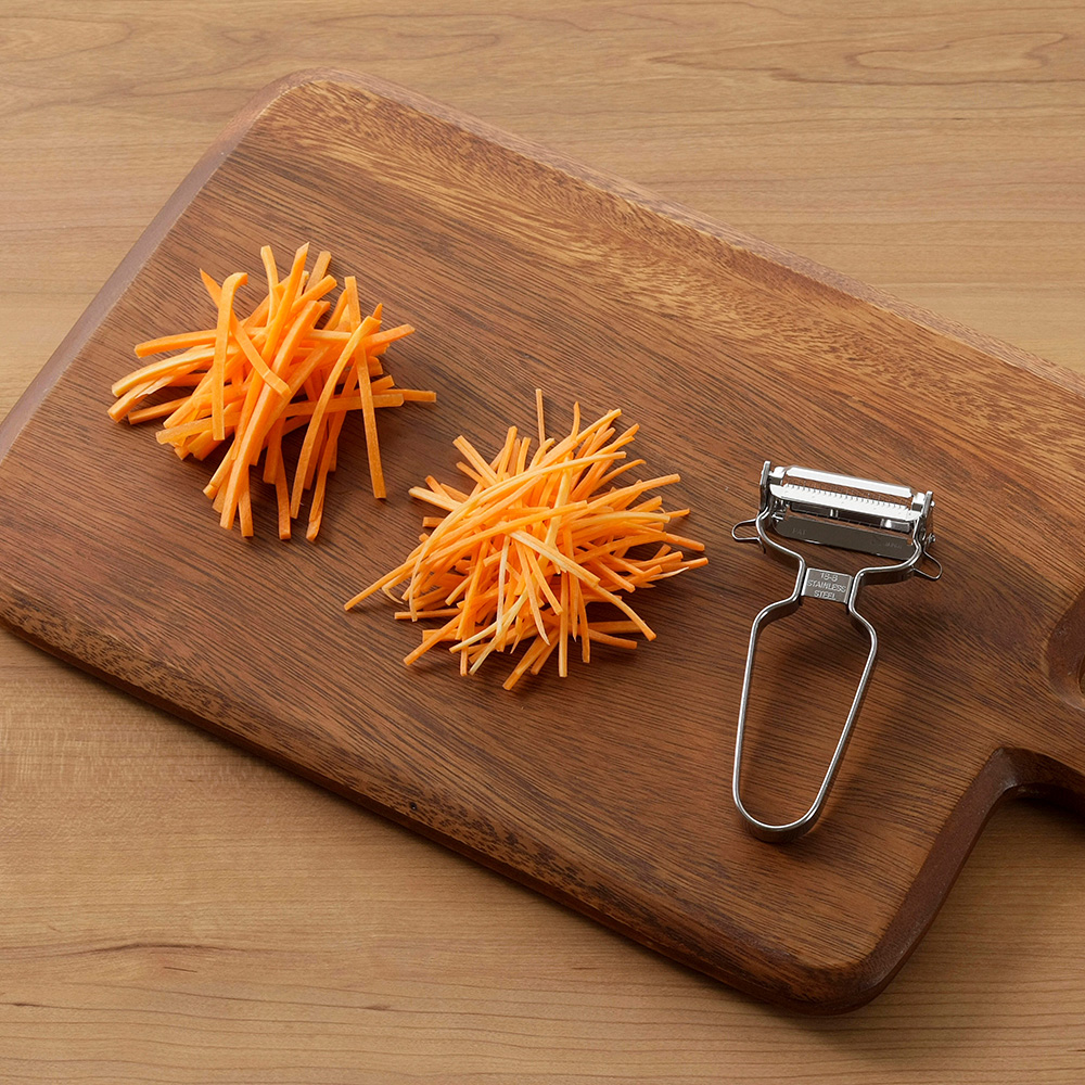 【Shimomura Kihan】304 Stainless Steel Julienne & Grater Dual-Use Slicer (Made in Japan)