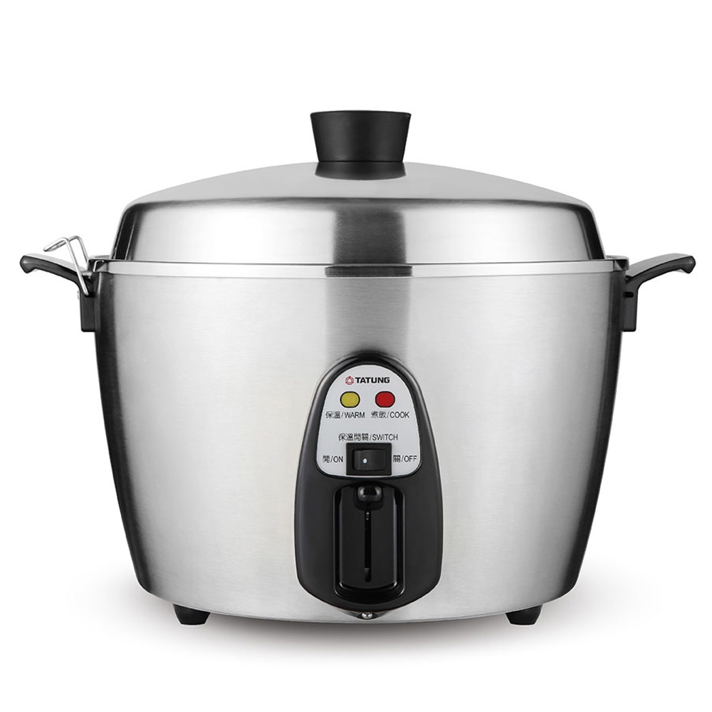 TATUNG 11-Cup 220V Stainless Steel Rice Cooker TAC-11T-MMV2, , large