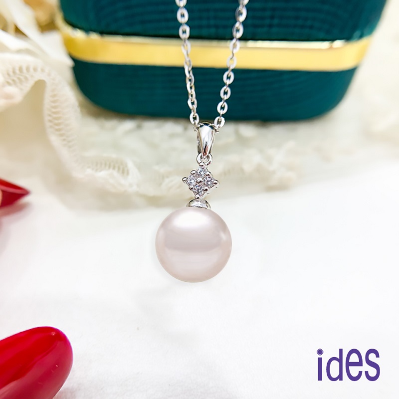 [ides愛蒂思] 日本設計AKOYA上乘系列正圓無瑕天然珍珠項鍊7-7.5mm/(知性), , large