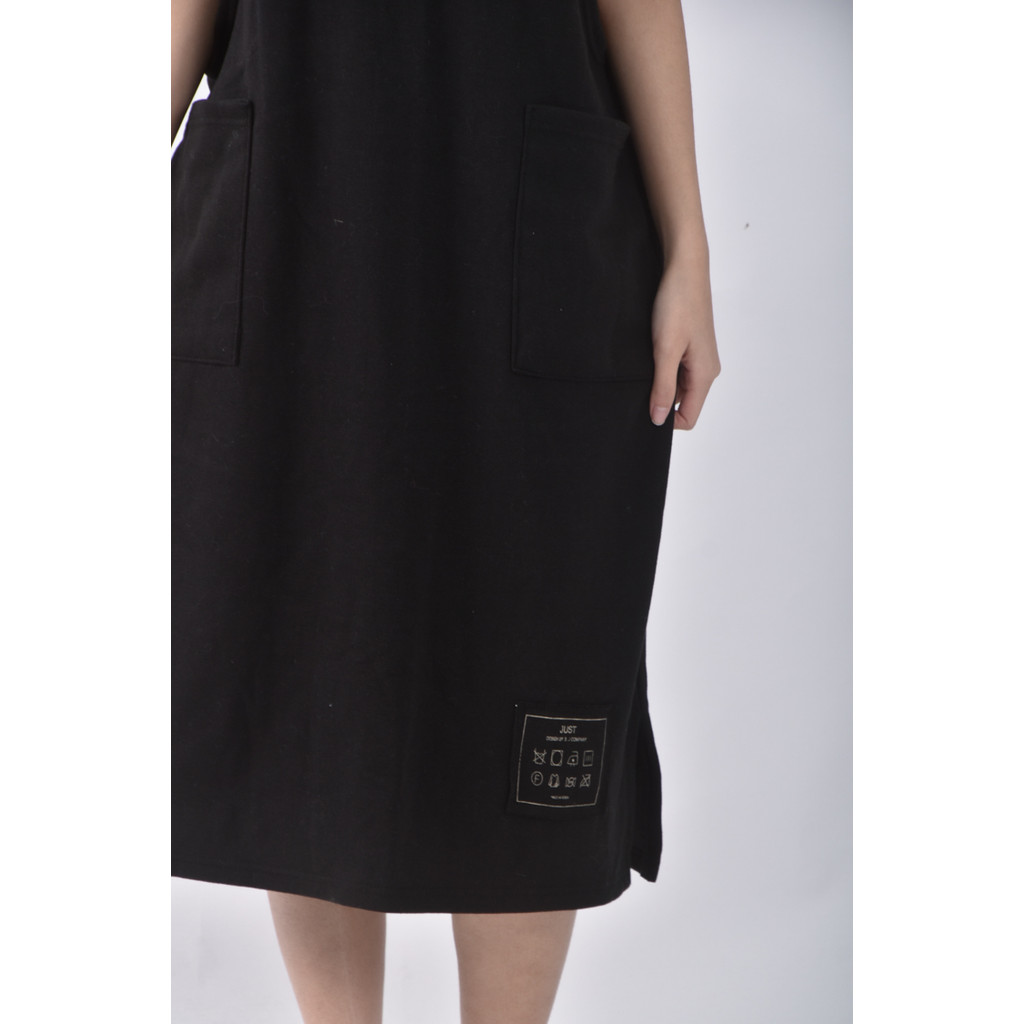 (S) sj company韓牌內刷毛黑色洋裝二手衣, , large