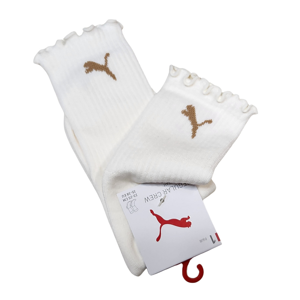 [秉宸] PUMA Fashion 木耳邊跳豹半統襪（3入） BB1452, , large