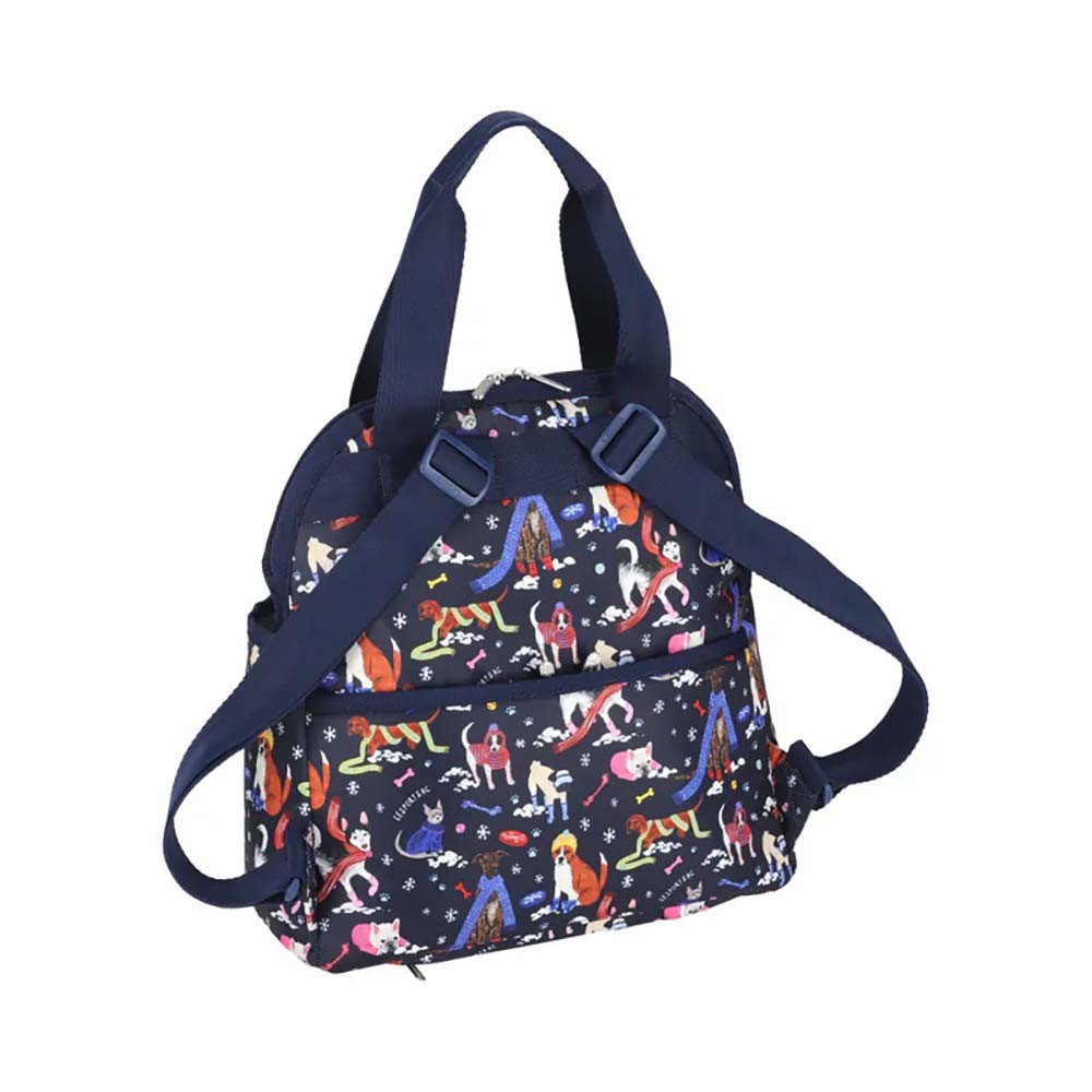 |快速出貨|Lesportsac Double Trouble Backpack 手提兩用後背包媽媽包/ 雪國汪星人, , large