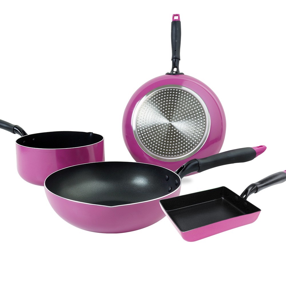 PERFECT 理想牌 品味日式不沾油炸鍋平煎鍋IH無蓋 24cm-Leidea樂德兒, , large