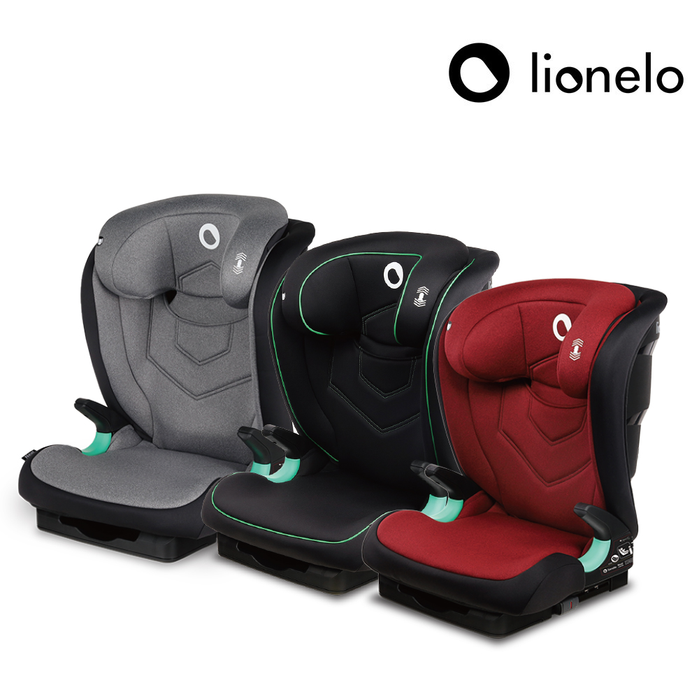 【Lionelo】3~12歲ISOFIX成長型輔助汽座 Neal 黑瑪瑙  (ISOFIX/安全帶兩用 成長座椅 R129 I-size), , large