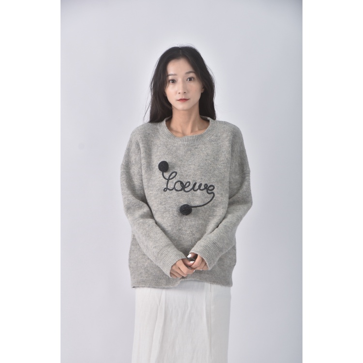 (XL) b studio質感圓領灰色長袖上衣二手衣, , large