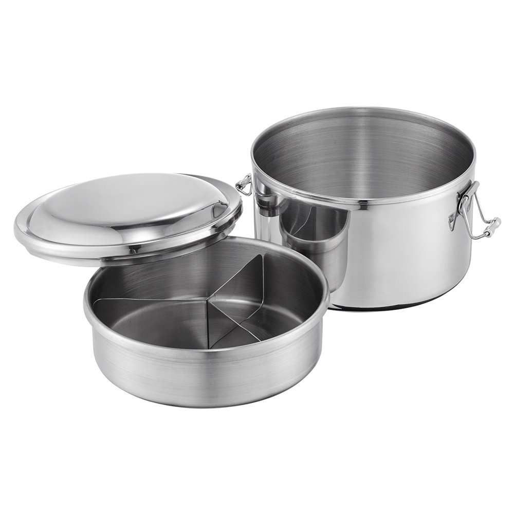 PERFECT 理想牌 極緻316不鏽鋼雙層圓形便當盒 12cm-Leidea樂德兒, , large