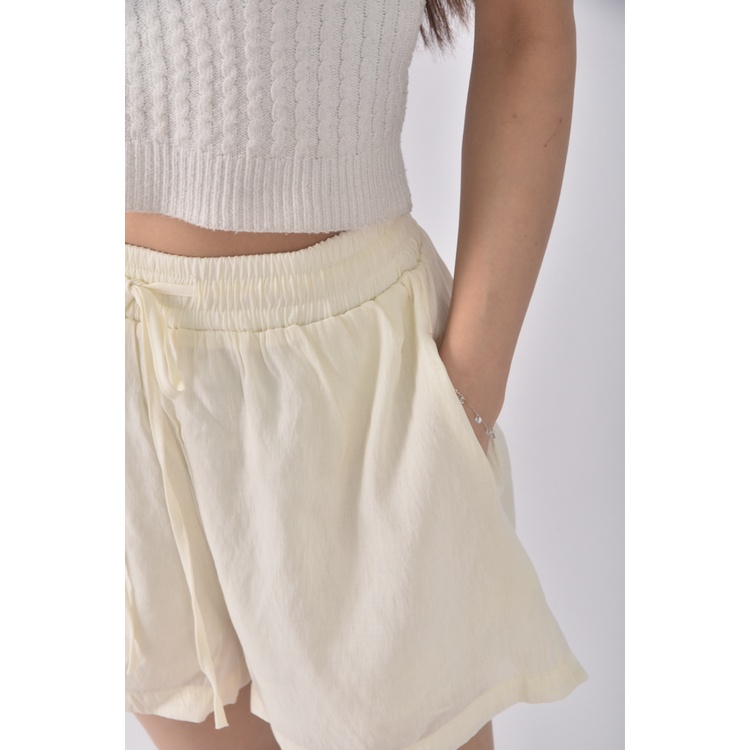 (S) 高腰質感白色短褲二手衣, , large