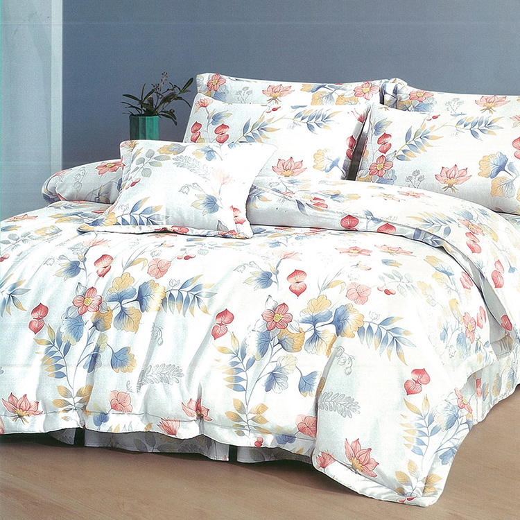 【多利寶寢具】FITNESS_100%純天絲頂級60S雙人七件式床罩組-舞伶春曉, , large