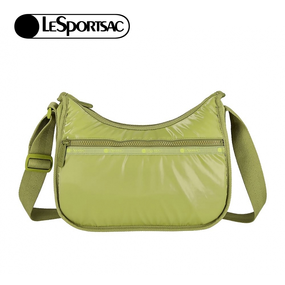 |快速出貨|Lesportsac Classic Hobo 經典斜背包/ 亮面橄欖綠, , large
