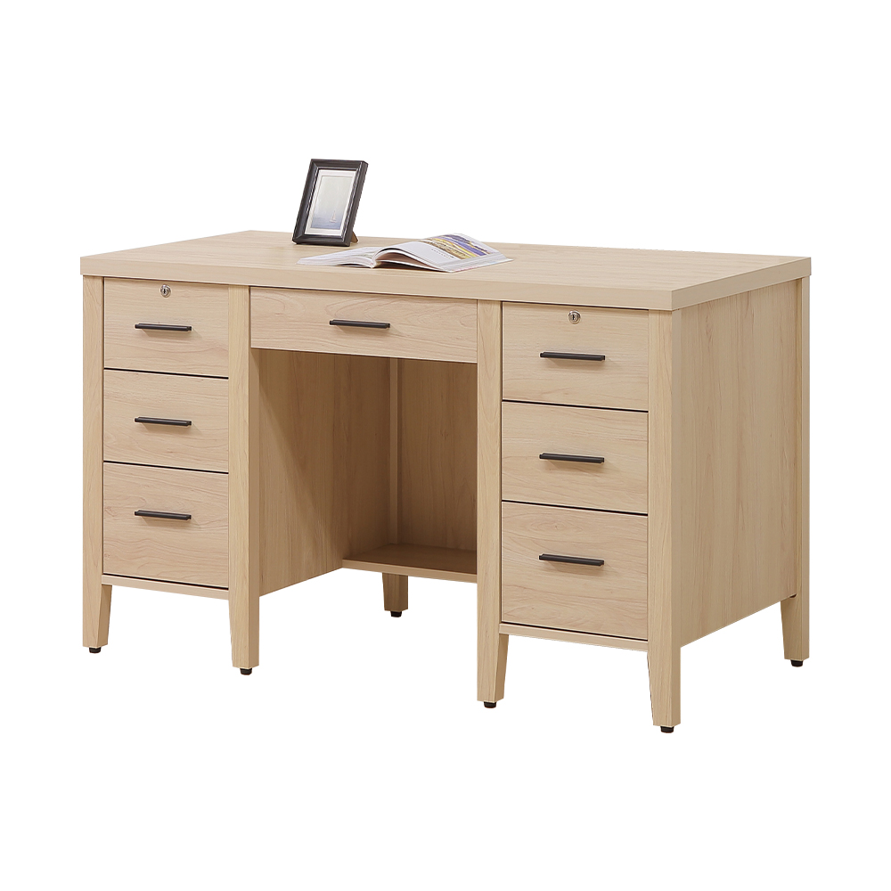 【唯熙傢俱】菲利楓木色4.2尺書桌, , large