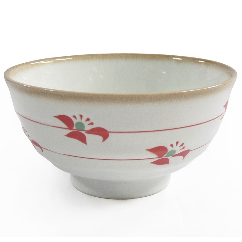 [豐名日本餐具] 5.5多用井 紅小花 / H117-55TYB, , large