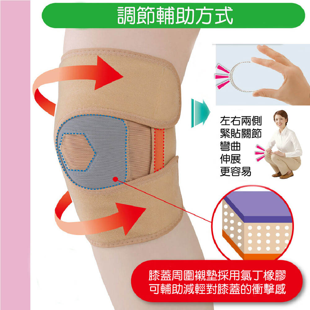 日本製【CERVIN】護膝調節輔助帶, , large