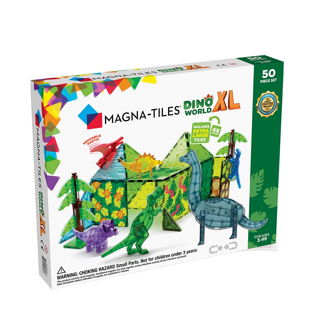 Magna-Tiles 恐龍世界 XL 50片, , large