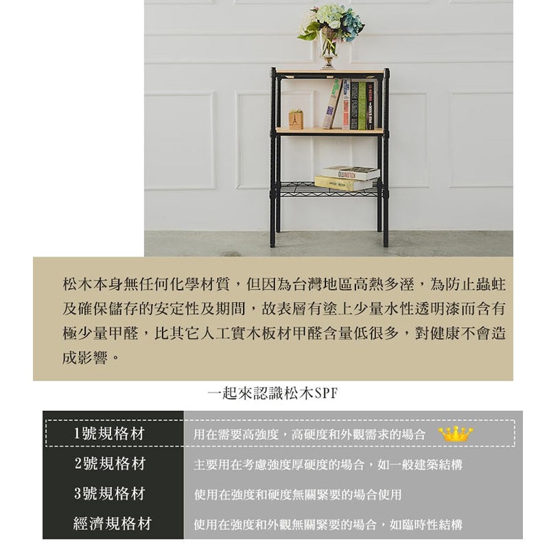【Y HOUSE】60x30x180cm Pine Wood Three-Layer Double Rod Wardrobe with Wheels - White, , large