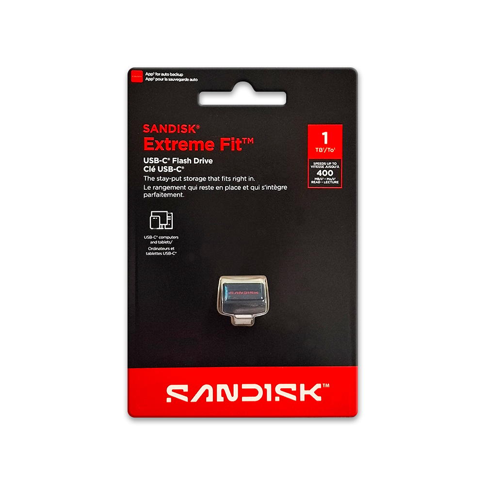 【SanDisk】CZ530 Extreme Fit 1TB USB 3.2 Type-C 隨身碟 安卓 蘋果 適用, , large