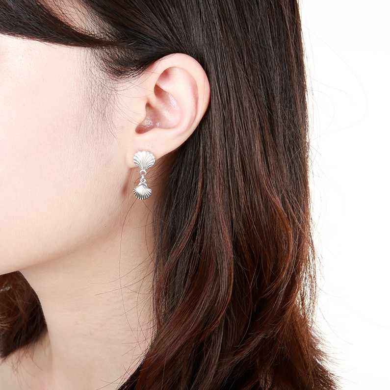 【Angel & Me】貝殼 s925 純銀 耳環 生日 紀念 情人節 禮物, , large