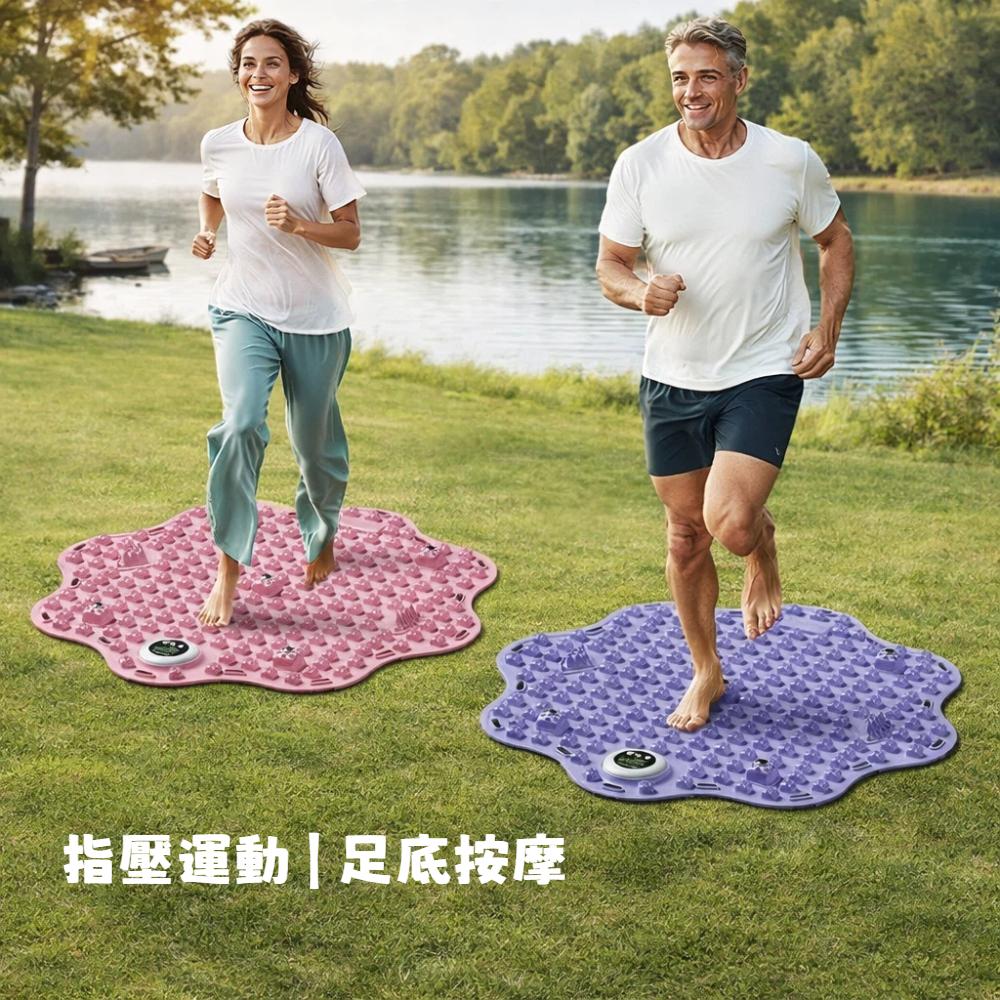 【A&R】超慢跑馬卡色系智能計時按摩墊 紫色, , large