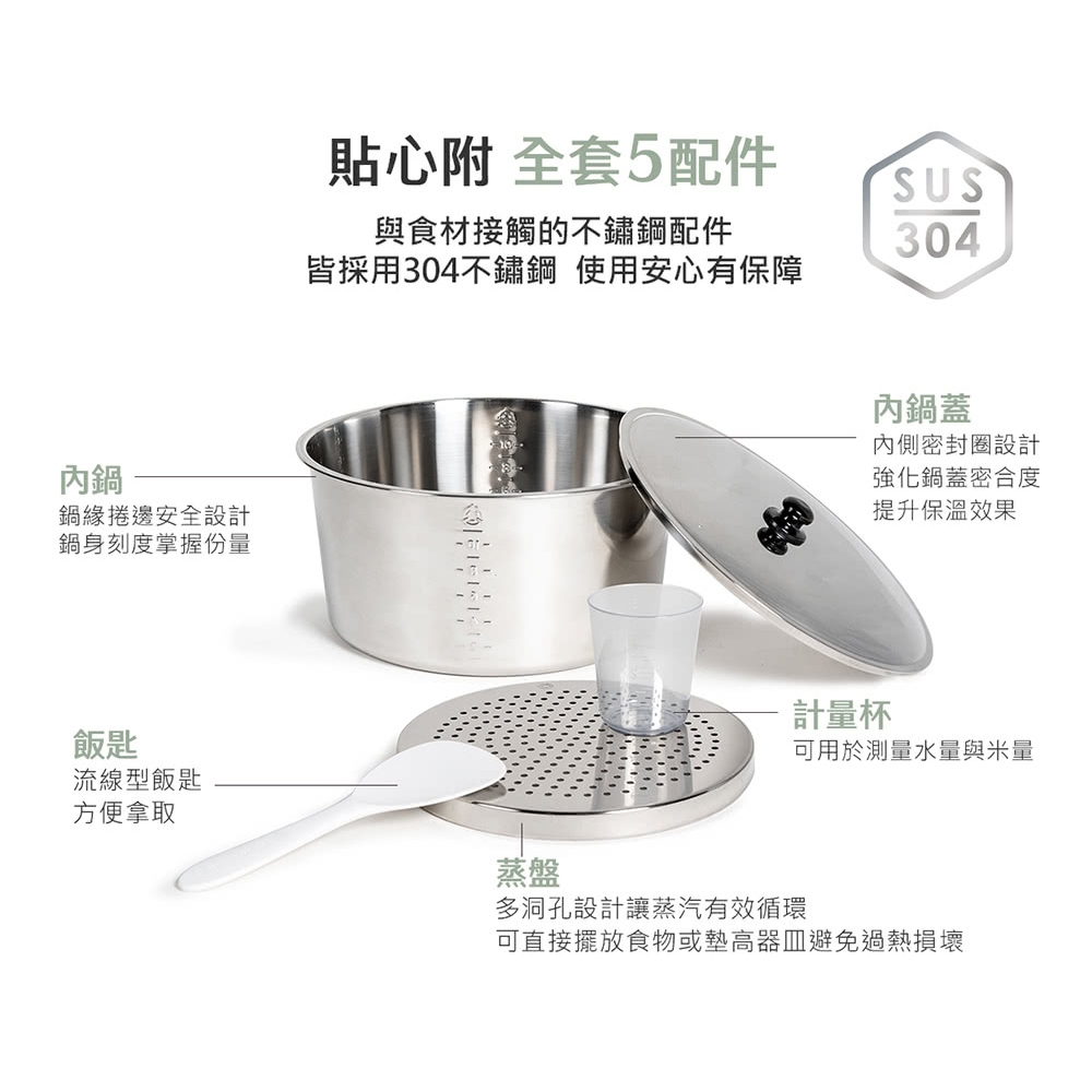 TATUNG 10-Cup Green Electric Cooker TAC-10L-DG, , large