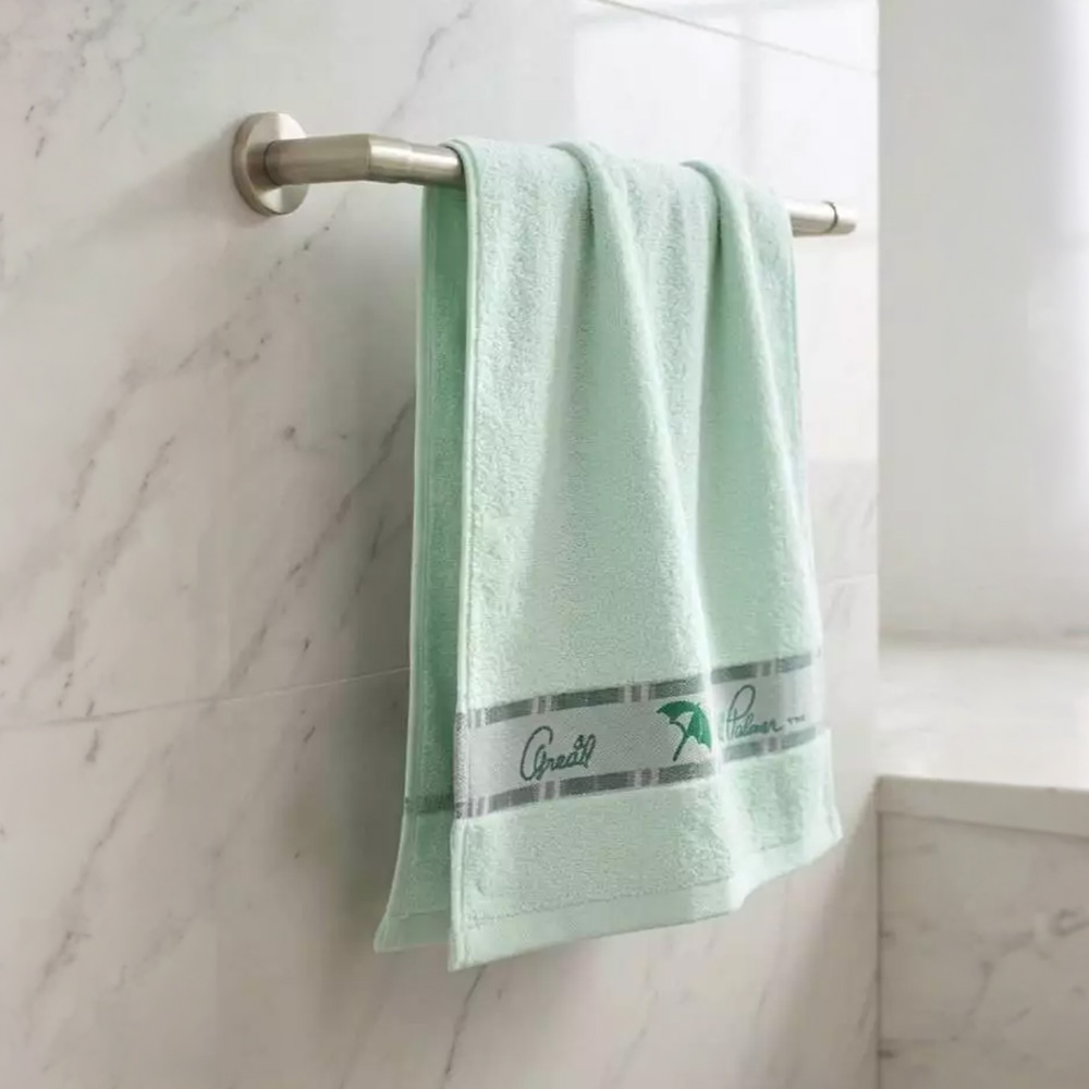 凱美棉業 | MIT台灣製 雨傘牌 淺色提花logo 厚實純棉吸水毛巾, , large