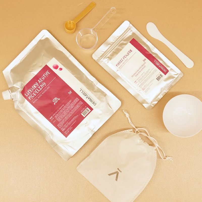 [韓國儷人閣] DERMABELL經典保養組 海洋深層爽膚水+玫瑰凝膠軟膜 (150g), , large
