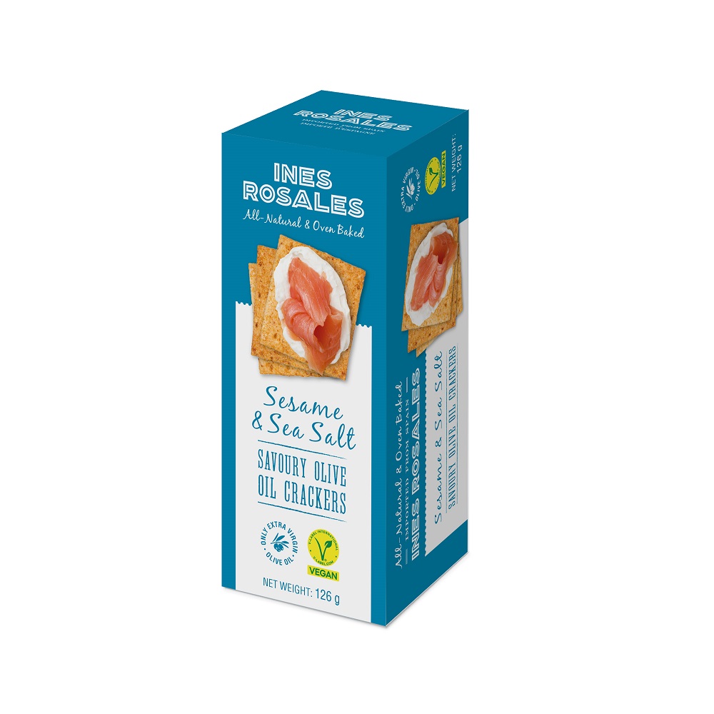 Ines Olive Oil Crackers-Sesame Salt, , large