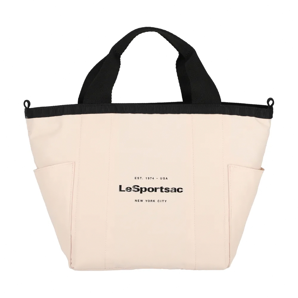 |快速出貨|Lesportsac Small Reversible Pocket Tote 小型雙面托特包 送禮-晨曦桃, , large