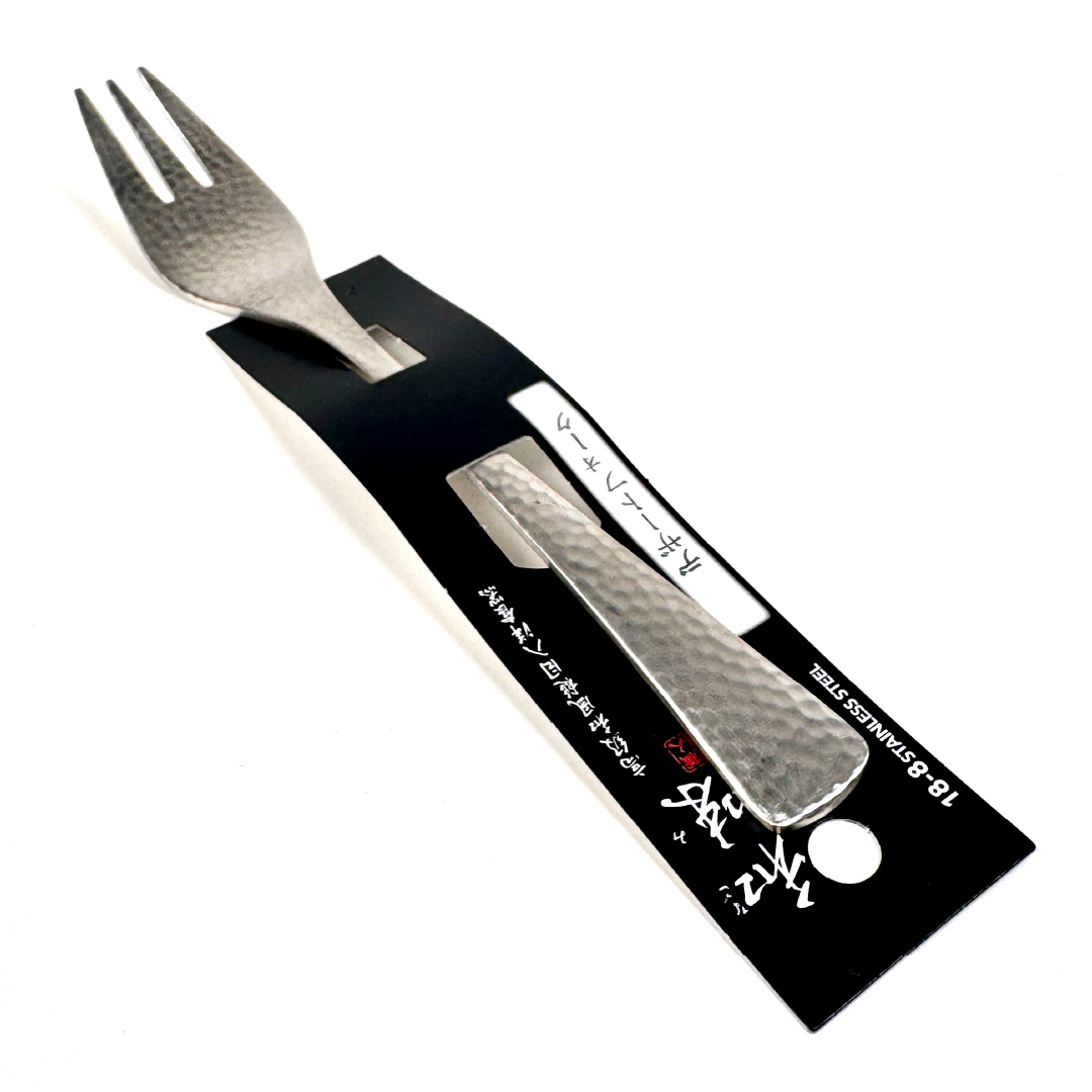 [片力] 不銹鋼 日式甜點叉 ｜燕三條 ｜和味槌目18-8 艷消不鏽鋼餐具 SY-3, , large