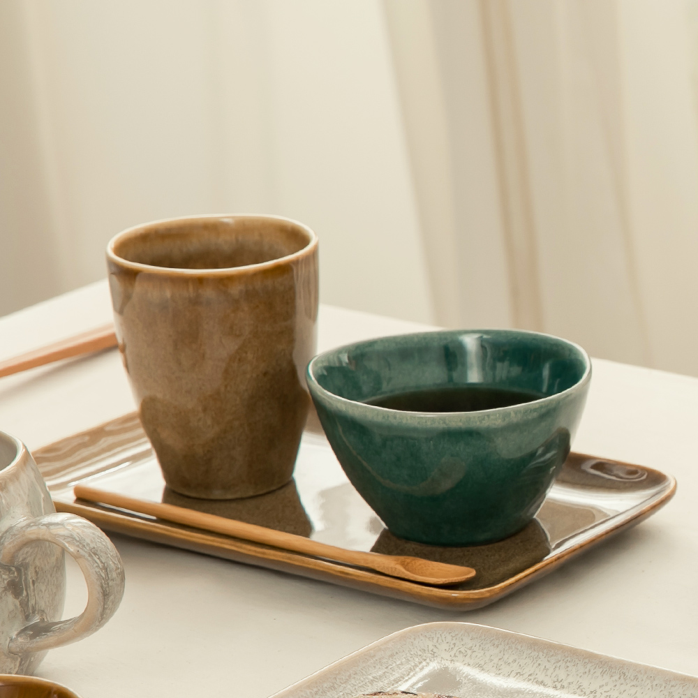 Handmade Japanese Kiln Glaze Teacup, , large