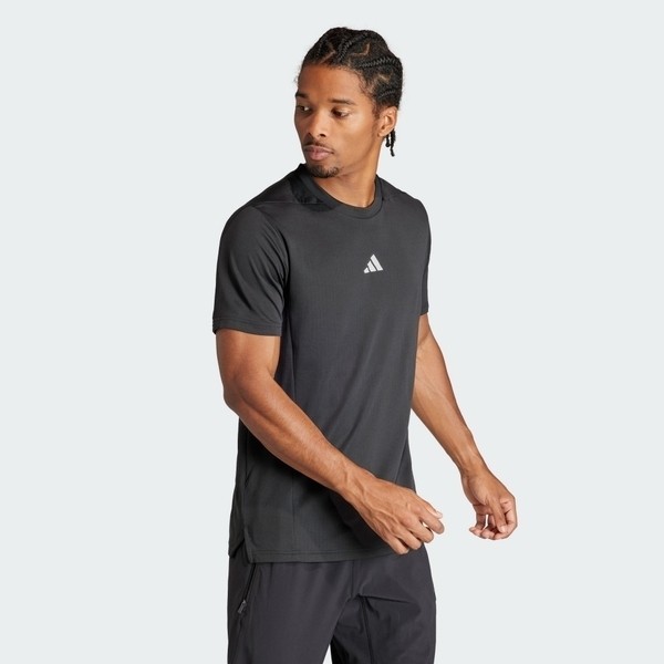 Adidas D4T HR Tee 男 短袖 上衣 運動 健身 訓練 慢跑 吸濕排汗 透氣 修身 黑 [IS3739], , large