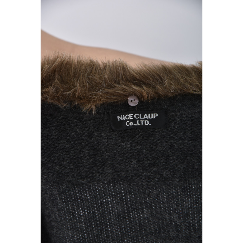 (S) nice claup排扣黑色外套二手衣, , large