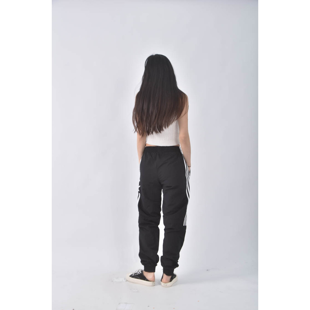 (L) 【粿粿私服】adidas質感簡約黑色長褲二手衣, , large