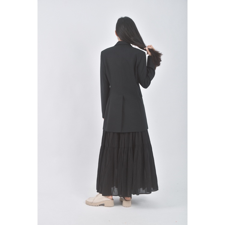 (S) kookai西裝質感黑色外套二手衣, , large