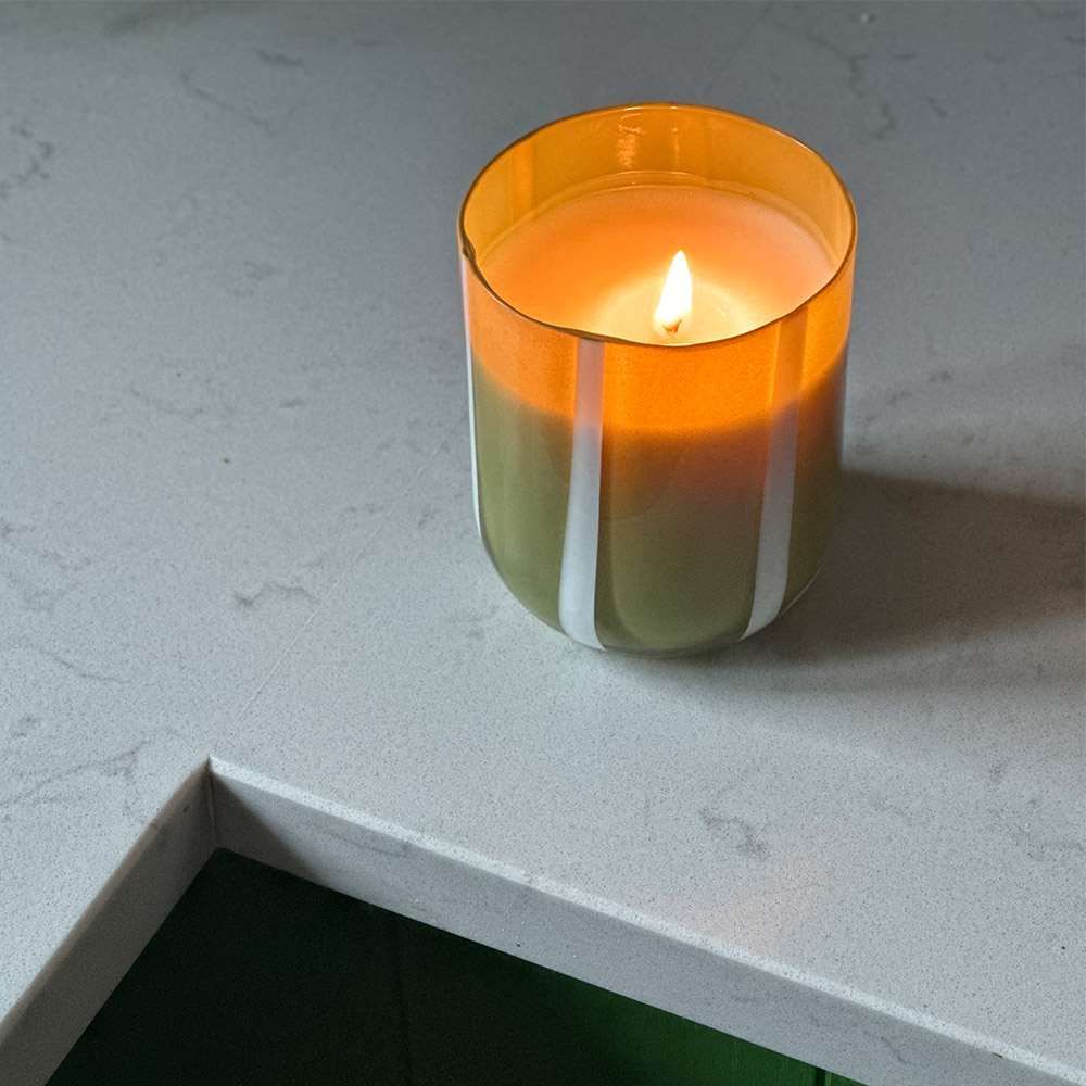 Atina Candle-Olive/White  Fresh Olive & Lemon, , large