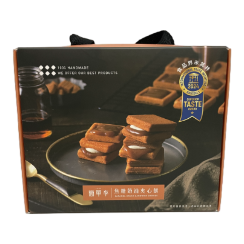 簡單李焦糖奶油夾心餅6入盒, , large