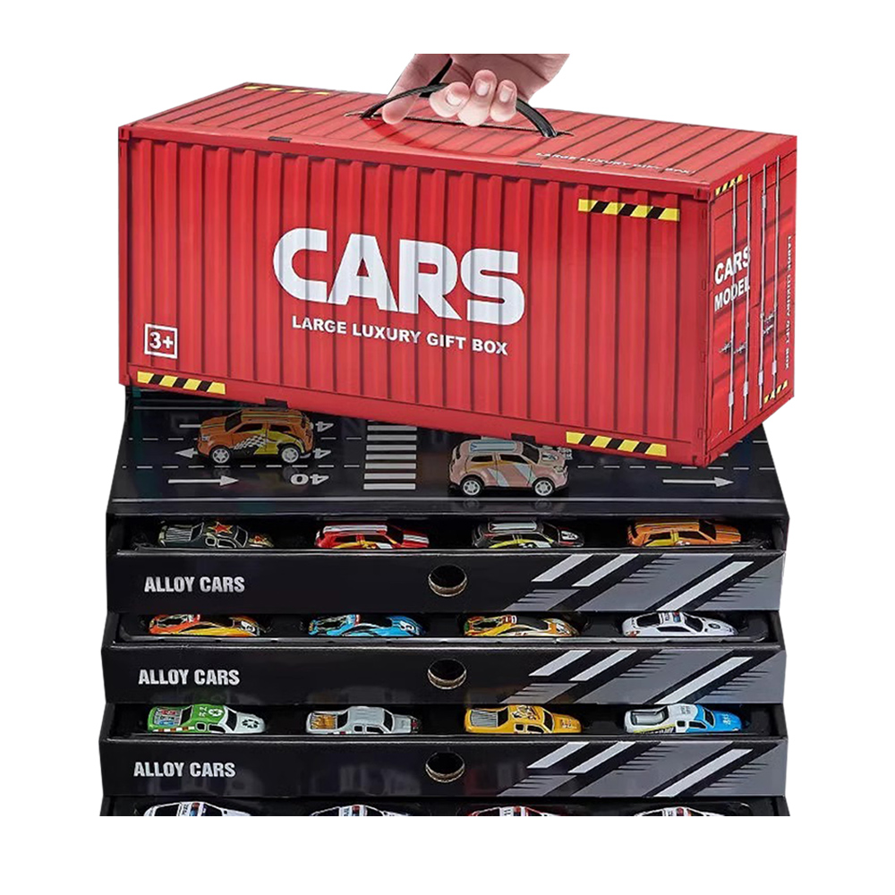 【啾愛你】場景收納貨櫃車-內附48台迴力車, , large