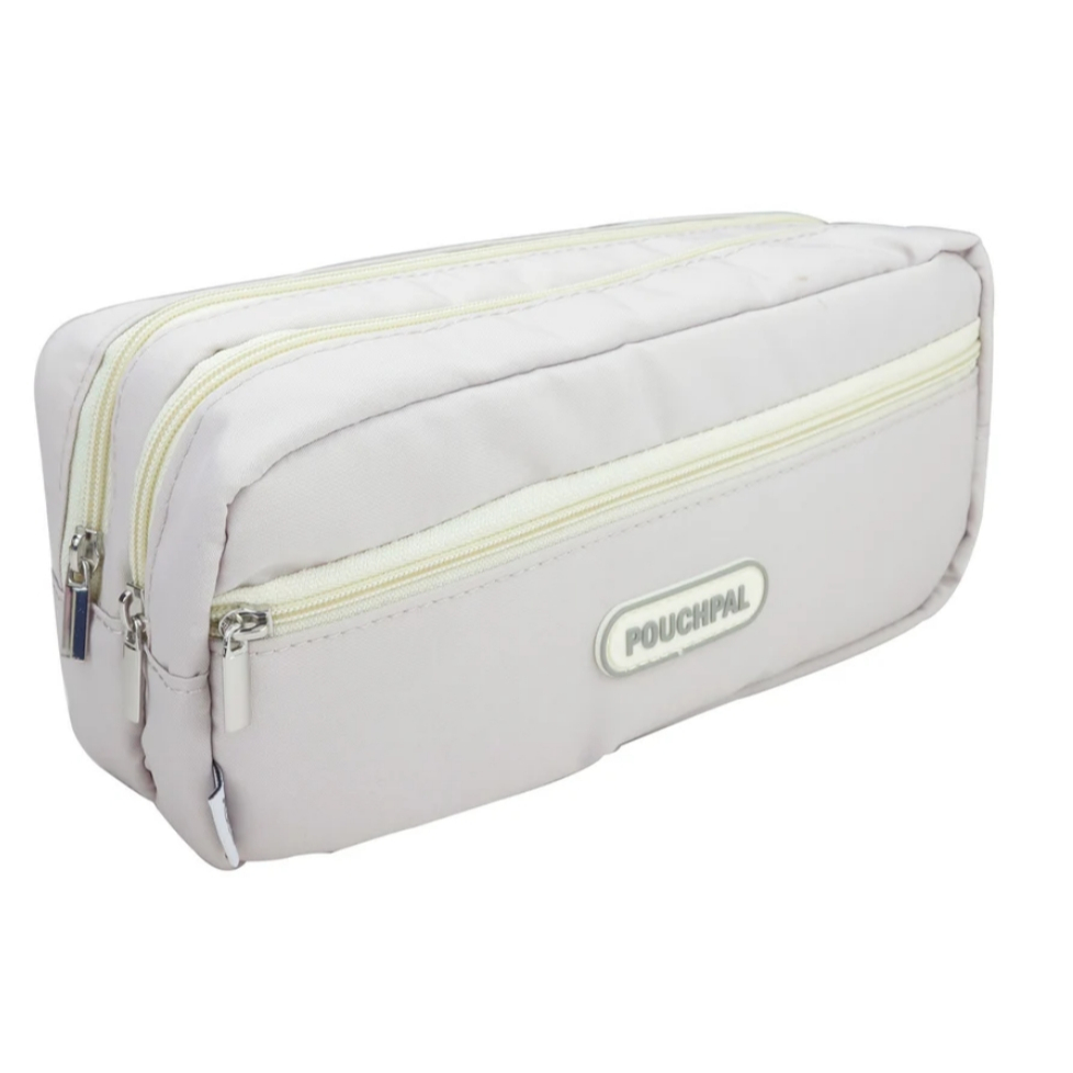 力大牌ABEL 柔彩三層大容量筆袋(08701) 綠/粉蜜藕粉, , large