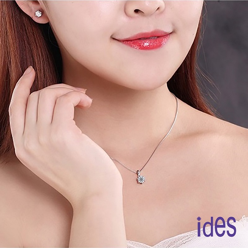 [ides愛蒂思] 情人送禮 特價GIA證50分D/SI1八心八箭極優3VG車工鑽石項鍊/六爪2選1（限3件）, , large