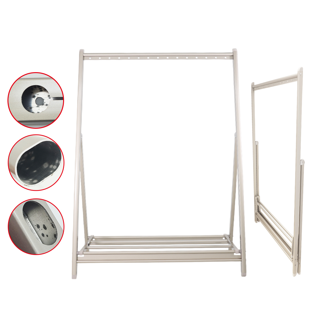 Welfare product-aluminum alloy thickened, stable and high load-bearing clothes hanger, , large